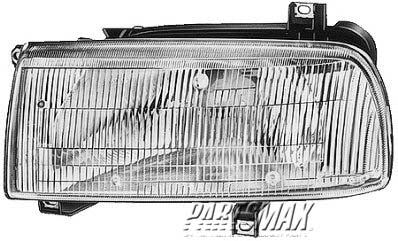 2502 | 1993-1999 VOLKSWAGEN JETTA LT Headlamp assy composite early design | VW2502105|1HM941017B