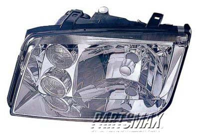 2502 | 1999-2002 VOLKSWAGEN JETTA LT Headlamp assy composite w/fog lamps; w/bright bezel | VW2502116|1J5941017AH