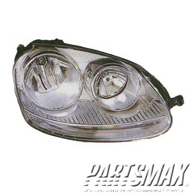 1150 | 2005-2010 VOLKSWAGEN JETTA LT Headlamp assy composite Type 5 | VW2502127|1K6941005S