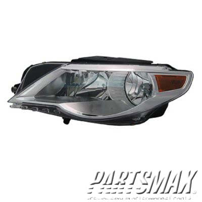 1150 | 2009-2010 VOLKSWAGEN CC LT Headlamp assy composite Halogen; From VIN 9530001 | VW2502139|3C8941005F
