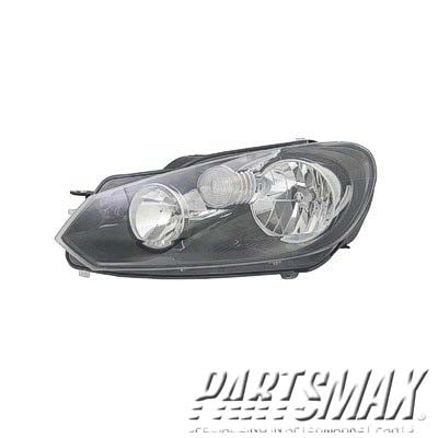 1150 | 2010-2014 VOLKSWAGEN JETTA LT Headlamp assy composite Wagon; Halogen | VW2502145|5K0941005D
