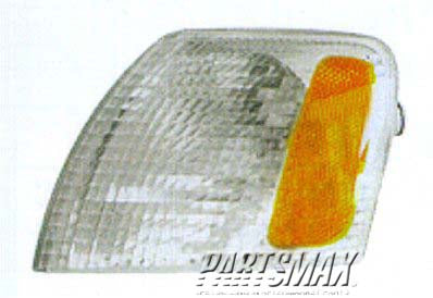 1280 | 1998-2001 VOLKSWAGEN PASSAT LT Front signal lamp GLS|GLX|TDI|GLS 4MOTION|GLX 4MOTION; Park/Signal Combo; White Lens | VW2530105|3B0953041D