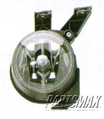 2592 | 1998-2000 VOLKSWAGEN BEETLE LT Fog lamp assy 2dr hatchback; except Turbo S | VW2592102|1C0941699A