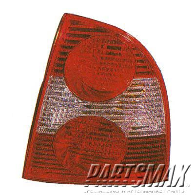 2070 | 2001-2005 VOLKSWAGEN PASSAT LT Taillamp assy lens/housing assy; 4dr sedan; w/o W8 engine; late design | VW2800119|3B5945095AC