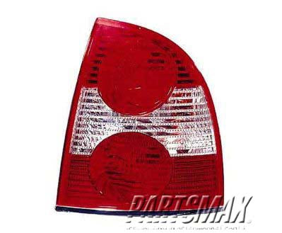 2070 | 2002-2004 VOLKSWAGEN PASSAT LT Taillamp assy W8; Sedan; Late Design | VW2800122|3B7945095B