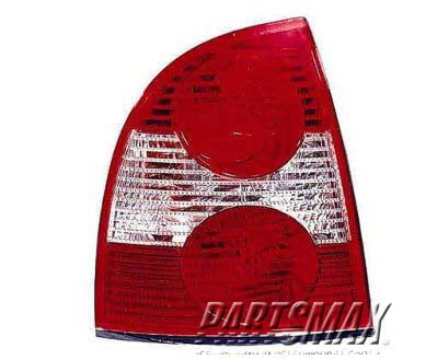 2801 | 2002-2004 VOLKSWAGEN PASSAT RT Taillamp assy W8; Sedan; Late Design | VW2801122|3B7945096B