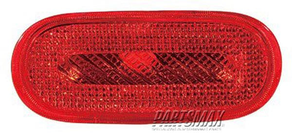 2300 | 2002-2004 VOLKSWAGEN BEETLE RT Rear marker lamp lens S|TURBO S; Red | VW2865100|1C0945074D