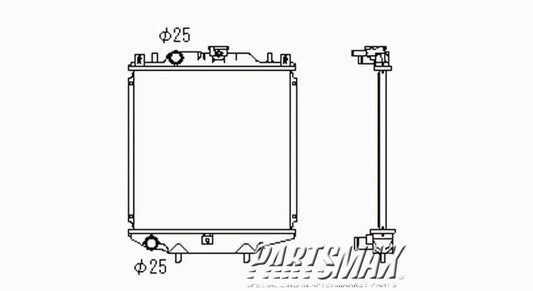 3010 | 2000-2006 AUDI TT QUATTRO Radiator assembly w/1.8L engine | VW3010103|1J0121253AD