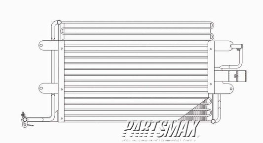 3030 | 2000-2005 VOLKSWAGEN GOLF Air conditioning condenser all | VW3030108|1J0820413L