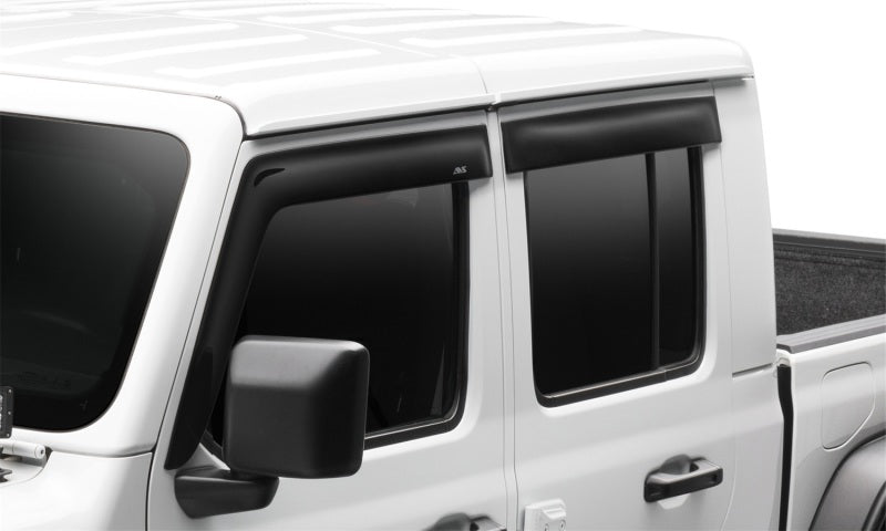 AVS 2018 Jeep Wrangler Unlimited (4-Door) Ventvisor Low Profile Window Deflectors 4pc - Smoke
